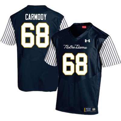 Notre Dame Fighting Irish Men's Michael Carmody #68 Navy Under Armour Alternate Authentic Stitched College NCAA Football Jersey HUK2199IZ